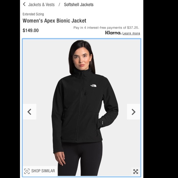 The North Face Black Women’s Apex Bionic Jacket size medium - Picture 2 of 15